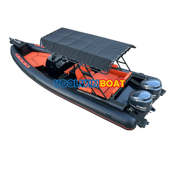 860 Luxury Aluminum Orca Hypalon RIB Motor Boat with Toilet