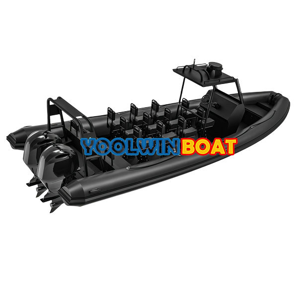 28ft 860 Patrol Alumium Police Inflatable Boats RIB with Jockey Seats