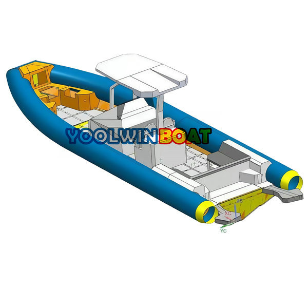 Italy CE 32ft Aluminum Large Luxury RIB Cabin Boats for Sale