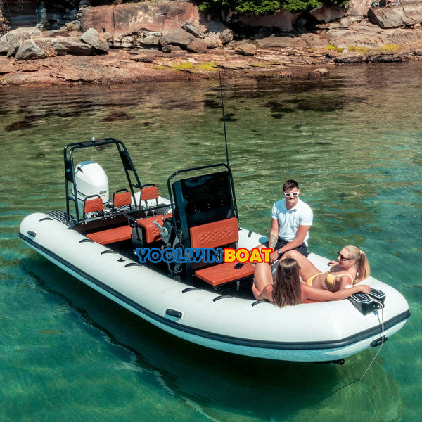 20ft White Inflatable RIB Hypalon Aluminum Boat