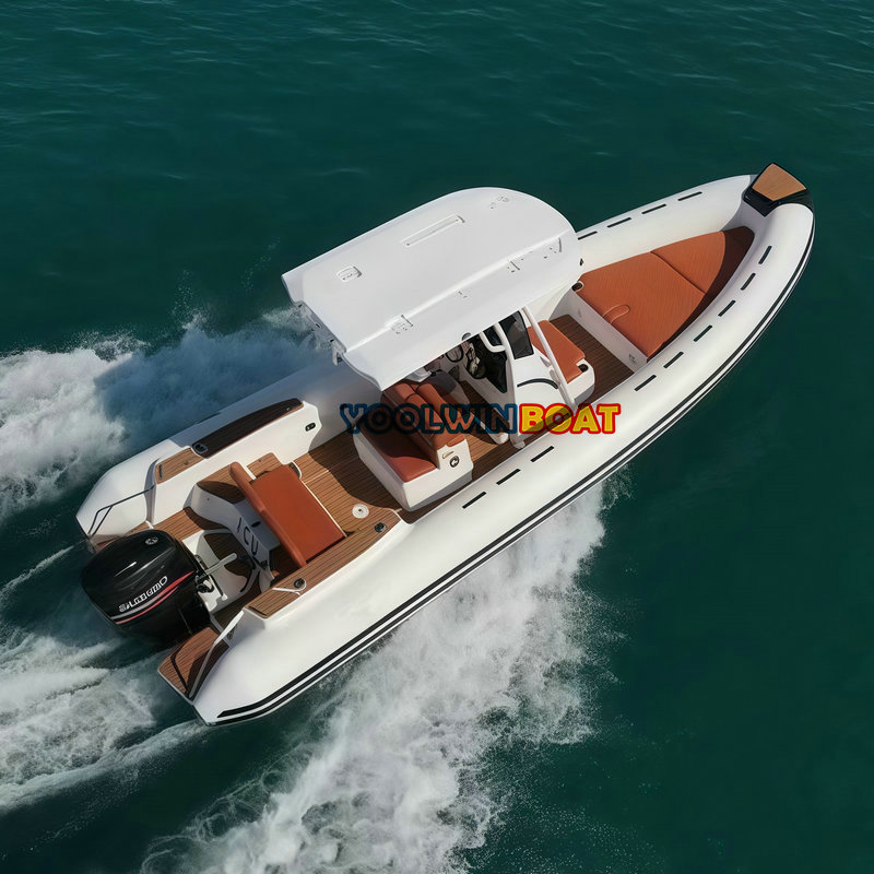 760 Luxury Aluminum RIB Boat with T-top