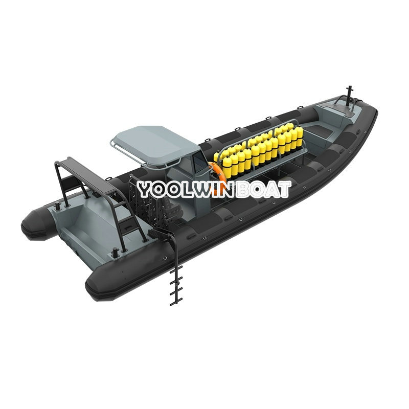 860 Aluminum Rigid Inflatable RIB Boat for Diving