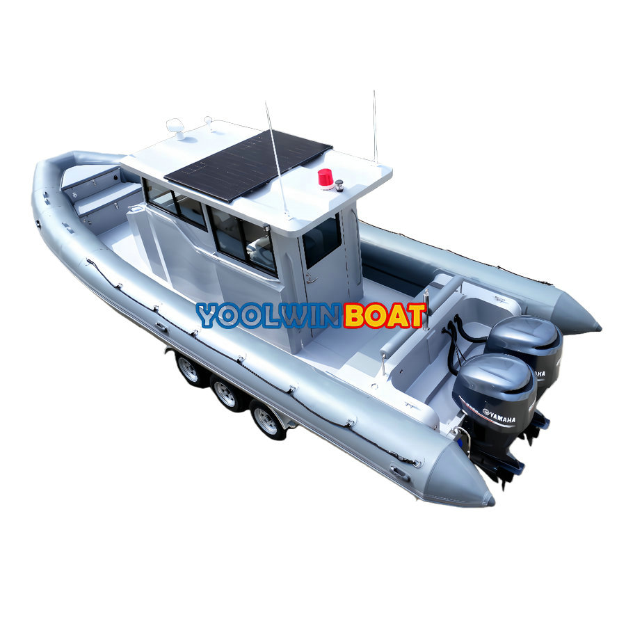 960 foam collar cabin rib boat for patrol rescue