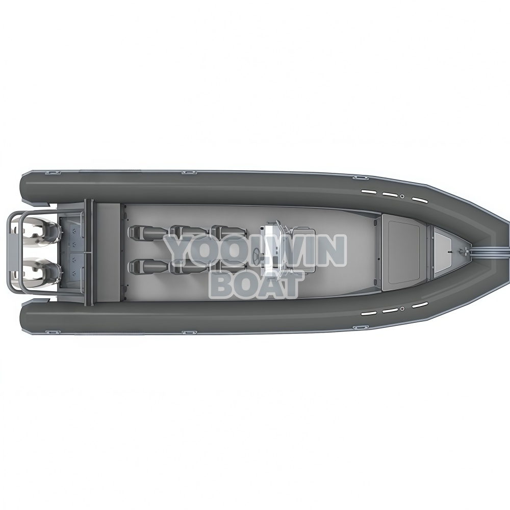 860 Deluex Stepped Aluminum Hull Rigid Inflatable RIB Boat