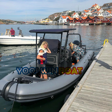 700 black orca ribbed aluminum boats
