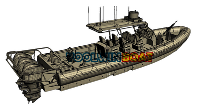 11m emergency inflatable patrol boat