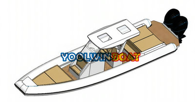 32ft leisure semi rigid inflatable boat