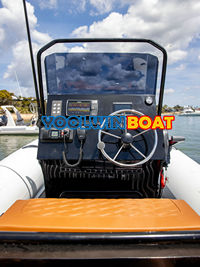 580 rigged hull rib boat center console