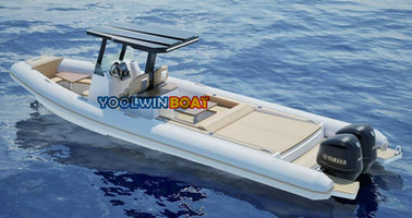 32ft large luxury semi rigid aluminum inflatable boats
