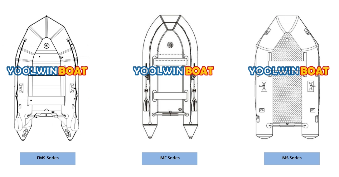 inflatable PVC boat different shape and structure