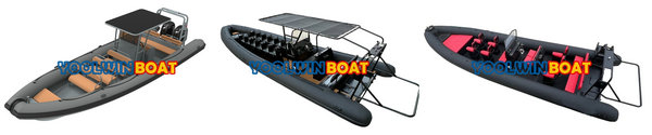 passenger aluminum rigid hull inflatable boats