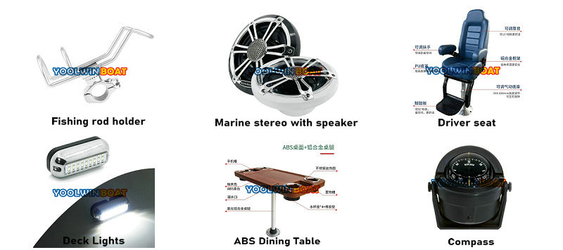 700 black rib fishing boat accessories