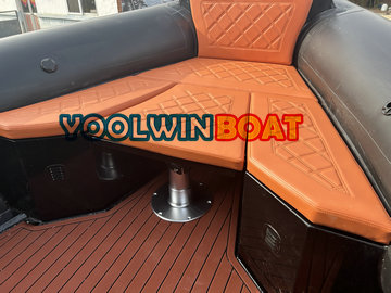 960 rib boat front cabin with table
