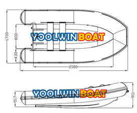 360 open aluminum rib boat