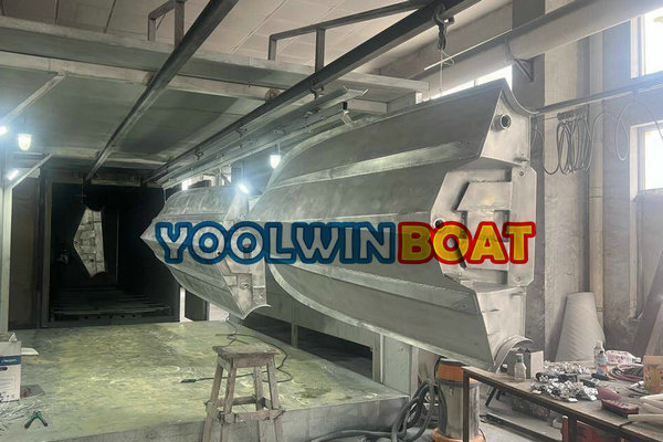 aluminum rib boat power painting